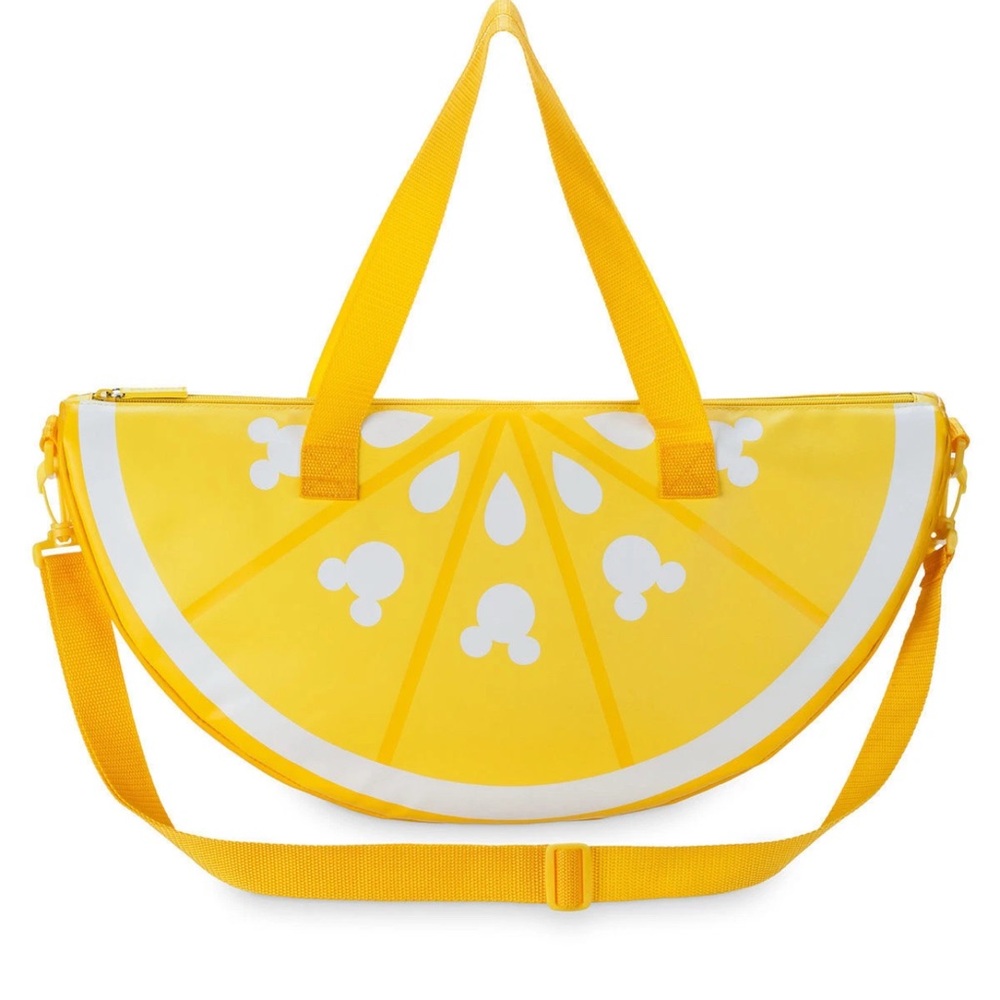 Disney Mickey Mouse 20" Insulated Lemon Wedge Slice Cooler Tote Bag Picnic Beach